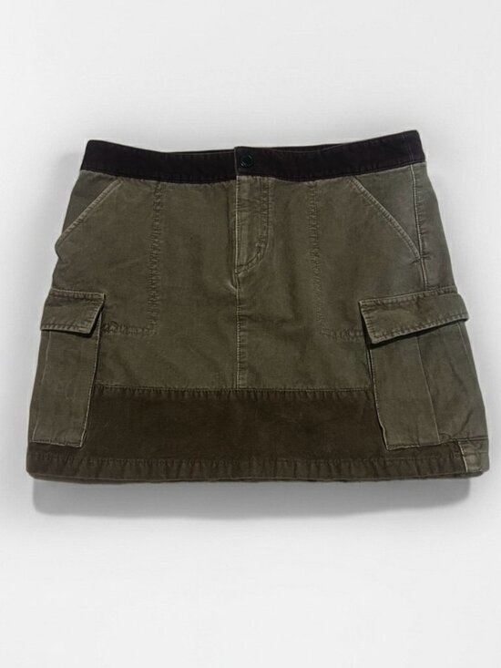 Dresses & Skirts - Green Patchwork Cargo Mini Skirt💕